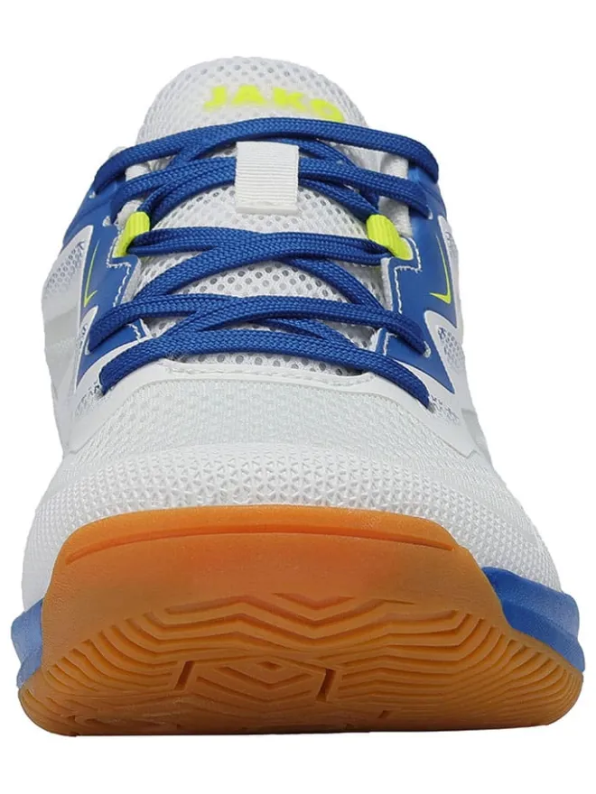 Jako Sportschuhe|Outdoor- & Sportschuhe·Trainings- & Sportschuhe^Sportschuhe "Gitter" in Weiß/ Blau/ Gelb