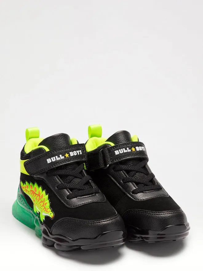 Bull Boys Halbschuhe·Slipper^Sportschuhe "Stegosauro" in Schwarz