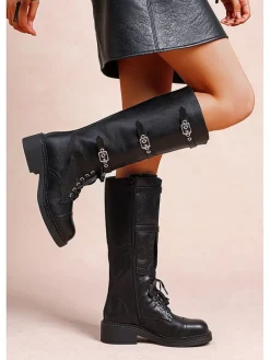 Foreverfolie Stiefel & Boots^Stiefel in Schwarz