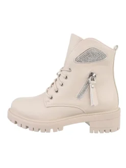 Stiefelette in Beige>Ital-Design