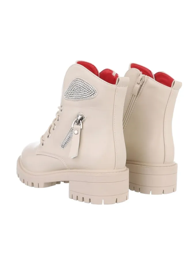 Stiefelette in Beige>Ital-Design