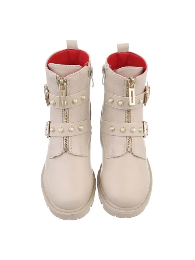 Stiefelette in Beige>Ital-Design New