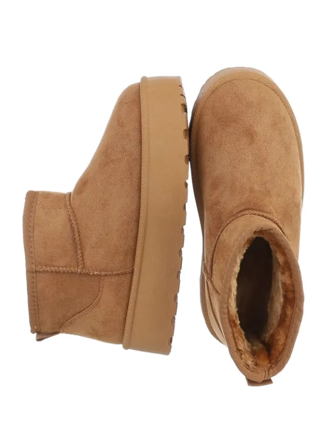 Ital-Design Stiefeletten·Hohe Stiefeletten^Stiefelette in Camel