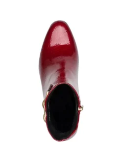 Stiefelette in DK.RED PAT.>Marco Tozzi Clearance