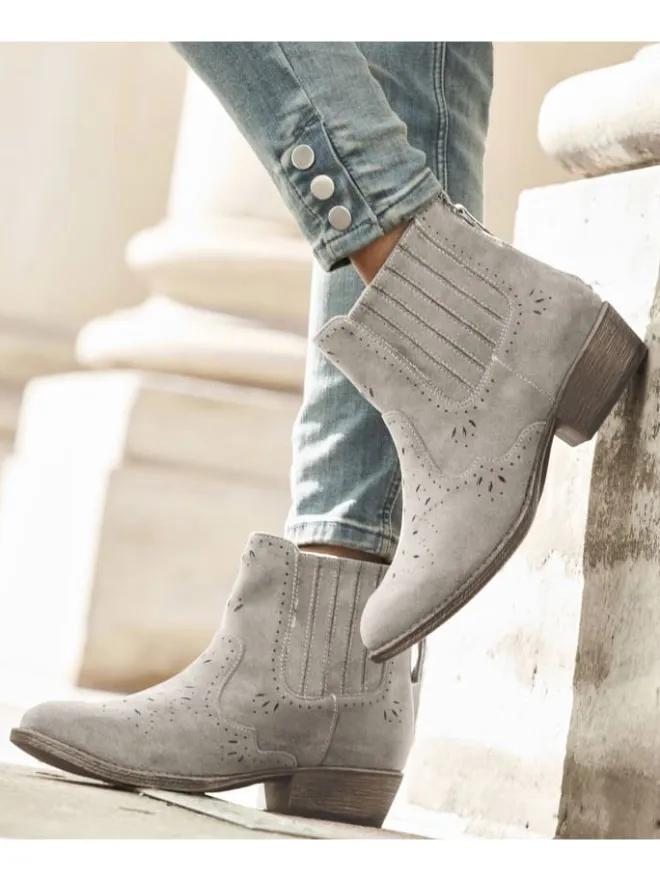 Stiefelette in grau>LASCANA New