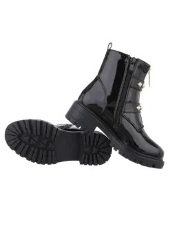 Ital-Design Stiefeletten·Hohe Stiefeletten^Stiefelette in Schwarz