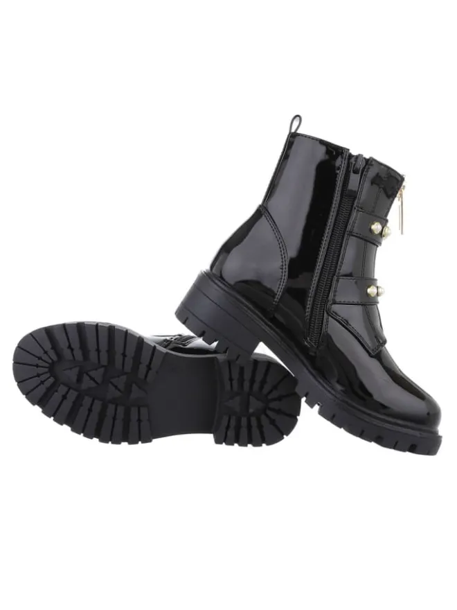 Ital-Design Stiefeletten·Hohe Stiefeletten^Stiefelette in Schwarz