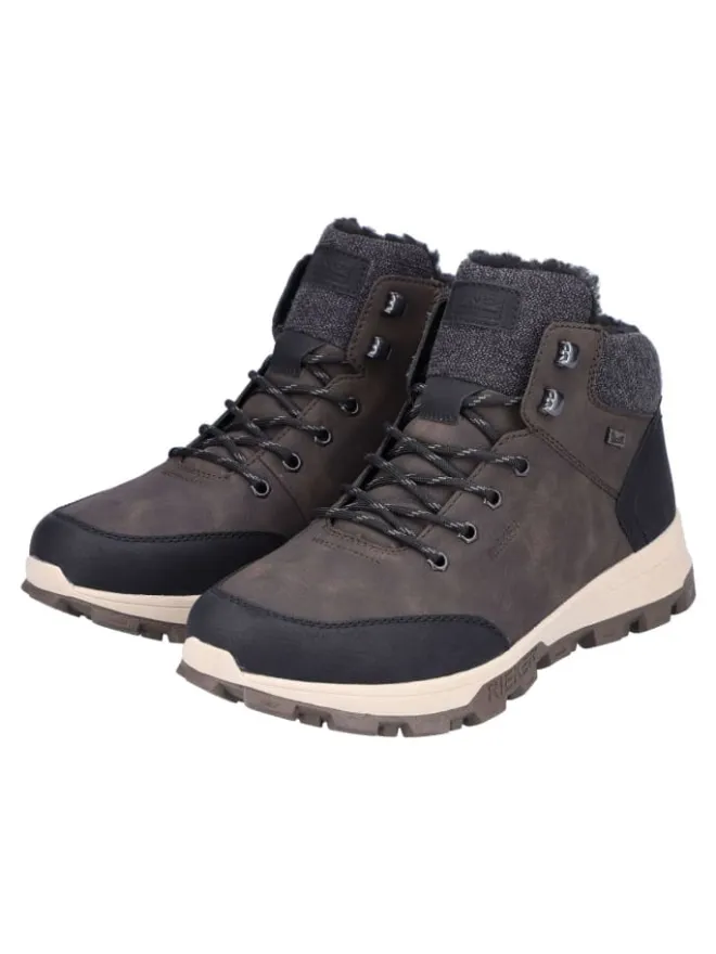rieker Stiefel & Boots^Stiefelette in Schwarz/Braun