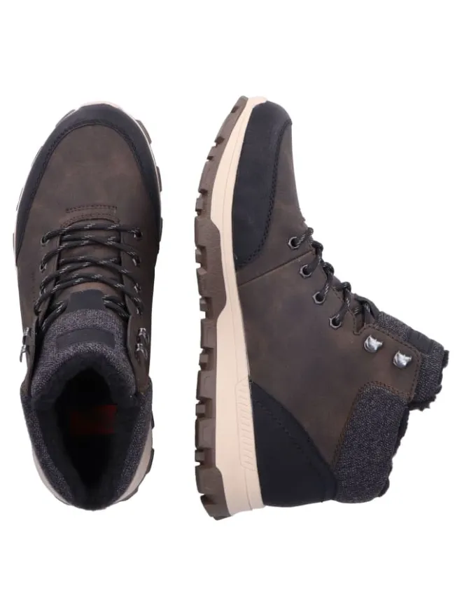 rieker Stiefel & Boots^Stiefelette in Schwarz/Braun