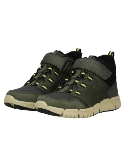 Stiefelette in Schwarz/Grün><noscript><img width=