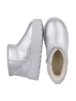 Ital-Design Stiefeletten·Hohe Stiefeletten^Stiefelette in Silber