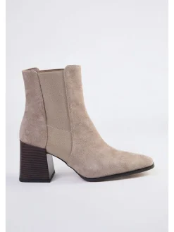 Stiefeletten in Beige><noscript><img width=