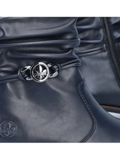 Stiefeletten in Dunkelblau><noscript><img width=