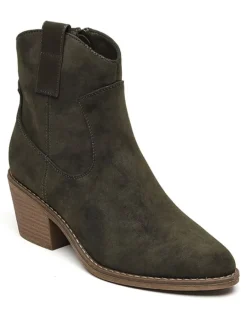 Stiefeletten in Grün>Sixth Sens New