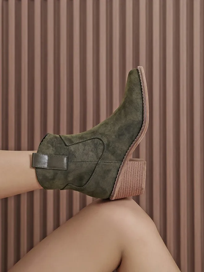 Stiefeletten in Grün>Sixth Sens New