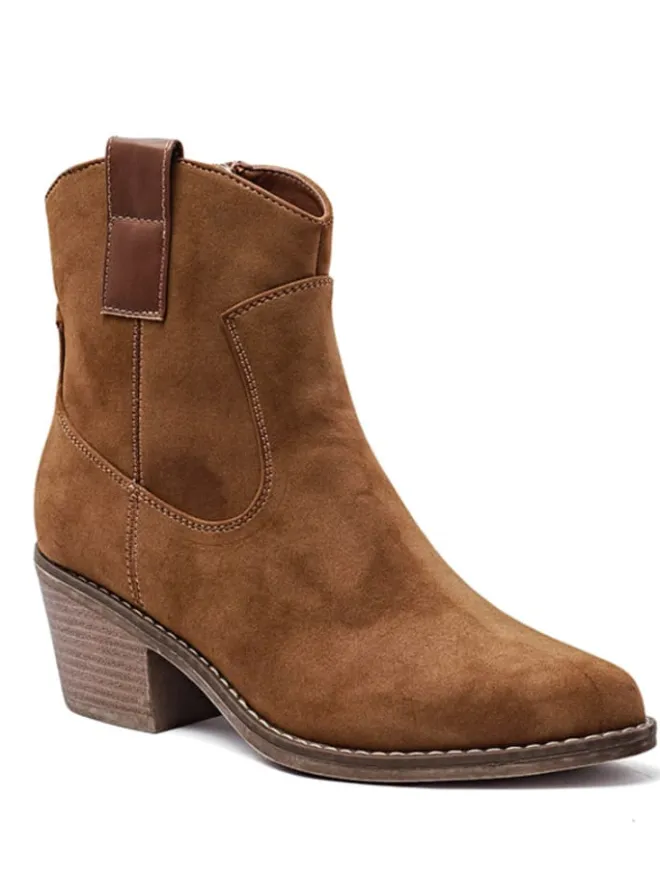 Sixth Sens Stiefeletten^Stiefeletten in Hellbraun