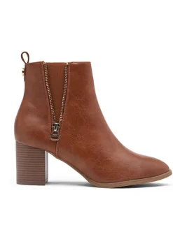 Foreverfolie Stiefeletten^Stiefeletten in Hellbraun
