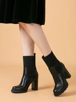 Foreverfolie Stiefeletten^Stiefeletten in Schwarz