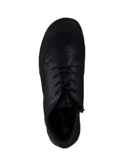 rieker Schnürschuhe^Stiefeletten in schwarz/schwarz/schwarz
