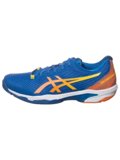 asics Sportschuhe^Tennisschuhe "Solution Speed FF 2" in Blau/ Orange