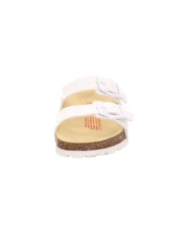 superfit Halbschuhe|Clogs & Pantoletten·Pantoletten^Tieffußbett Pantolette FUSSBETTPANTOFFEL in Weiß