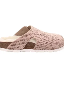 Tieffußbett Pantolette FUSSBETTPANTOFFEL in Braun/Mehrfarbig><noscript><img width=