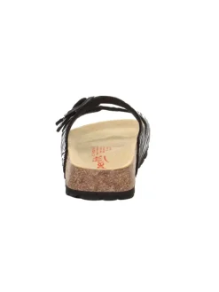 Tieffußbett Pantolette FUSSBETTPANTOFFEL in Schwarz><noscript><img width=