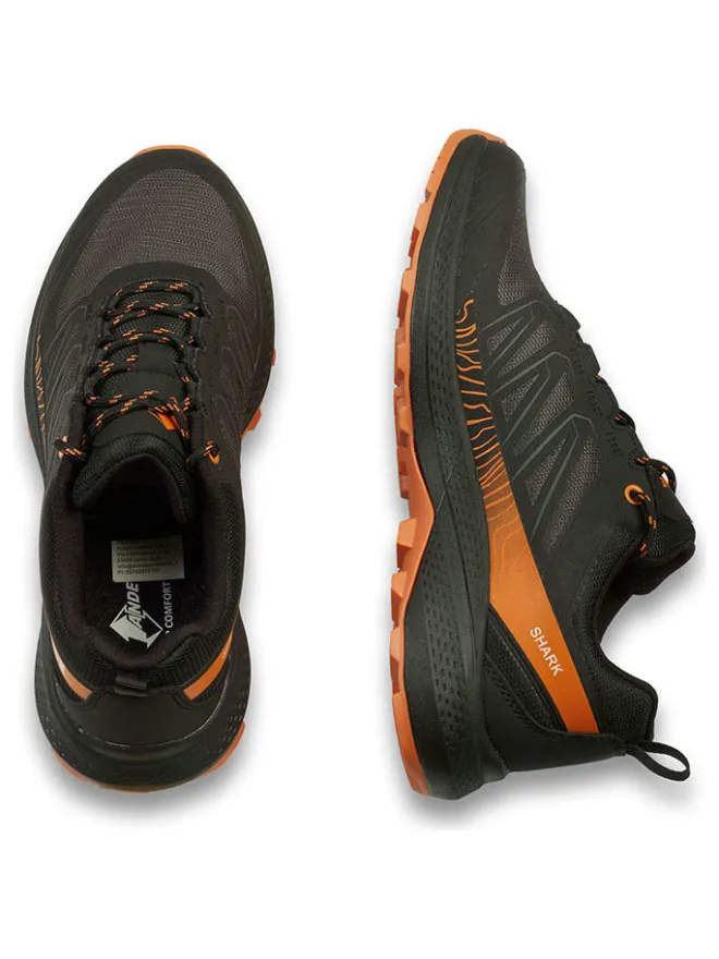 Ande Outdoor- & Sportschuhe|Outdoorschuhe^Trekkingschuhe "Shark" in Schwarz/ Orange