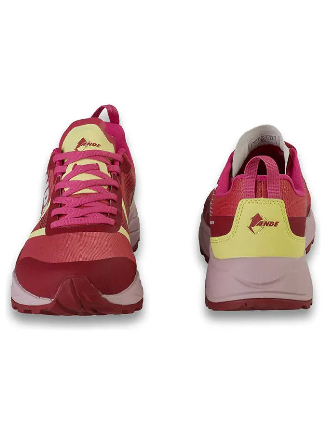 Ande Outdoor- & Sportschuhe^Trekkingschuhe "Thunder" in Rot/ Gelb/ Pink