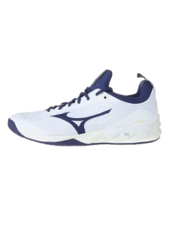 Mizuno Sportschuhe^Volleyballschuhe "Wave Luminous" in Weiß/ Dunkelblau