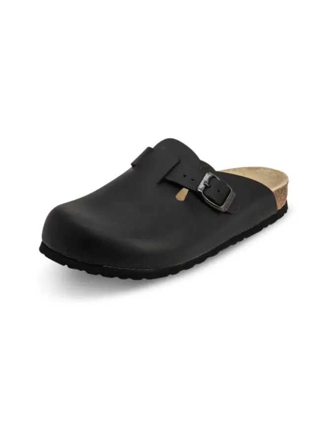 Vollrindleder Clogs in schwarz>VITAFORM Sale