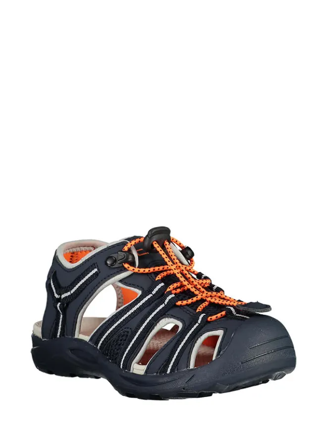 cmp Sandalen·Halbsandalen^Wanderhalbsandalen "Aquaril" in Dunkelblau/ Orange