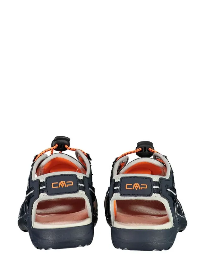 cmp Sandalen·Halbsandalen^Wanderhalbsandalen "Aquaril" in Dunkelblau/ Orange