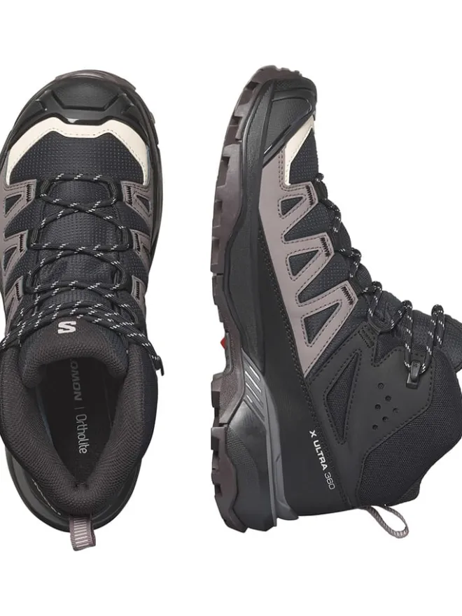 SALOMON Outdoorschuhe^Wanderschuhe "X Ultra 360 GTX" in Schwarz