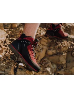 GUGGEN MOUNTAIN Outdoorschuhe^Wanderstiefel Gummikappe in Rot