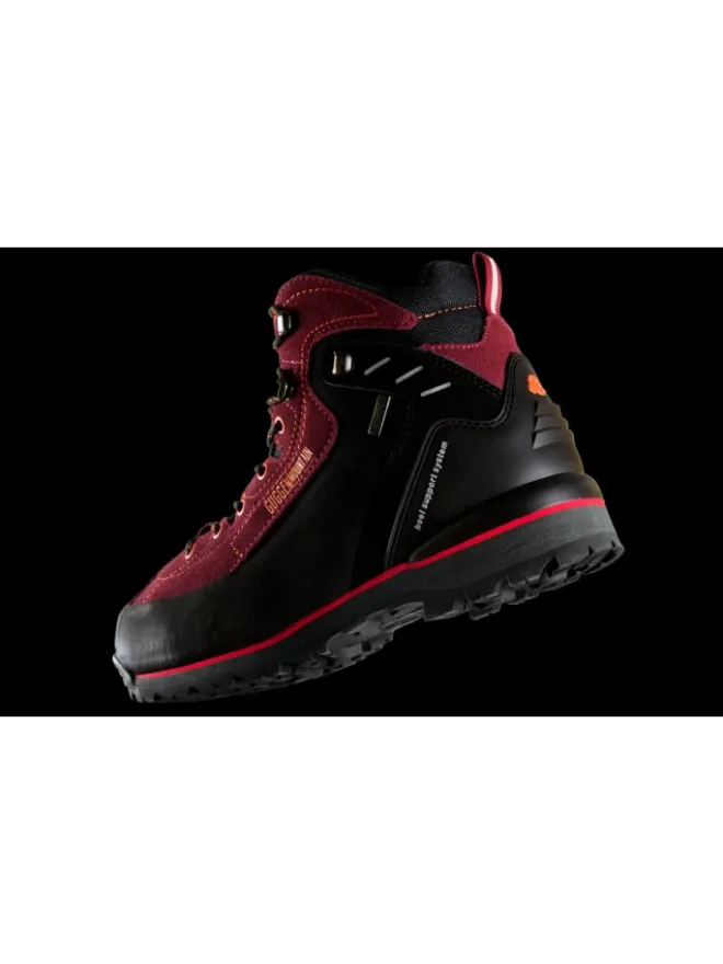 GUGGEN MOUNTAIN Outdoorschuhe^Wanderstiefel Gummikappe in Rot