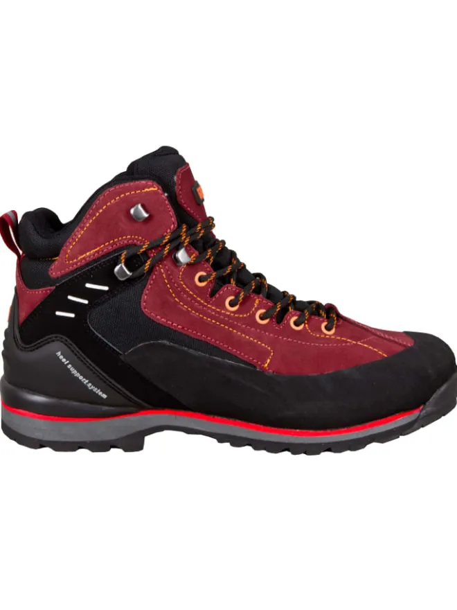 GUGGEN MOUNTAIN Outdoorschuhe^Wanderstiefel Gummikappe in Rot