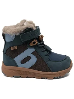 Winterboots in Dunkelblau/ Hellbraun>bisgaard New