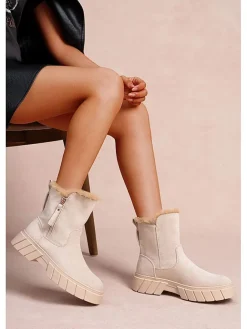 Foreverfolie Stiefel & Boots^Winterboots in Beige