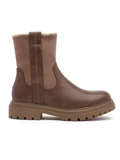 Foreverfolie Stiefel & Boots^Winterboots in Hellbraun