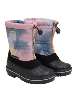 Winterboots in Rosa/ Blau>Color Kids Clearance