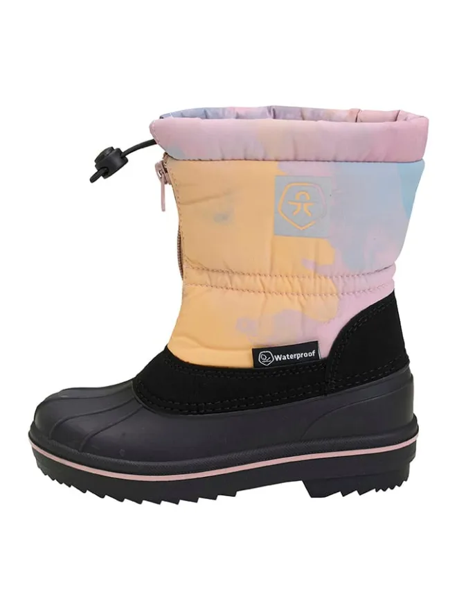 Winterboots in Rosa/ Blau>Color Kids Clearance