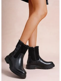 Foreverfolie Stiefel & Boots^Winterboots in Schwarz