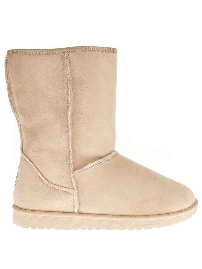 Winterboots "Joy" in Beige>Blackfield Clearance
