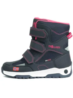 Trollkids Stiefel & Boots·Stiefel^Winterboots "Lofoten XT" in Dunkelblau/ Rosa