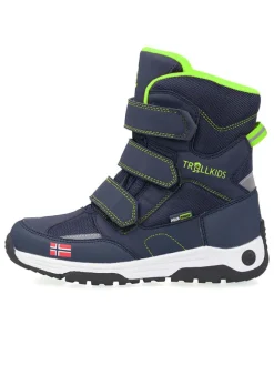 Trollkids Stiefel & Boots·Stiefel^Winterboots "Lofoten XT" in Dunkelblau/ Hellgrün