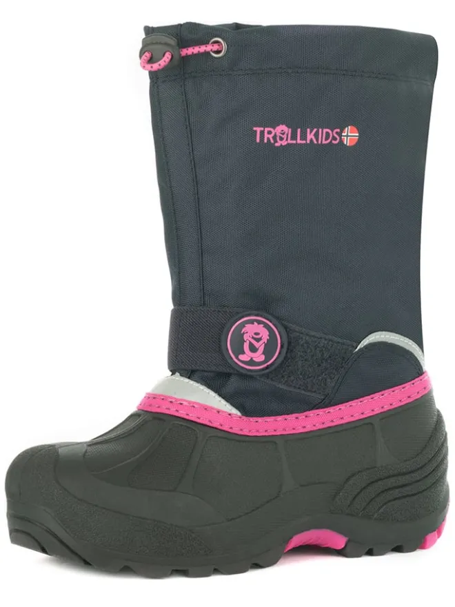 Trollkids Stiefel & Boots·Stiefel^Winterboots "Telemark Winter Boot XT" in Dunkelblau/ Pink
