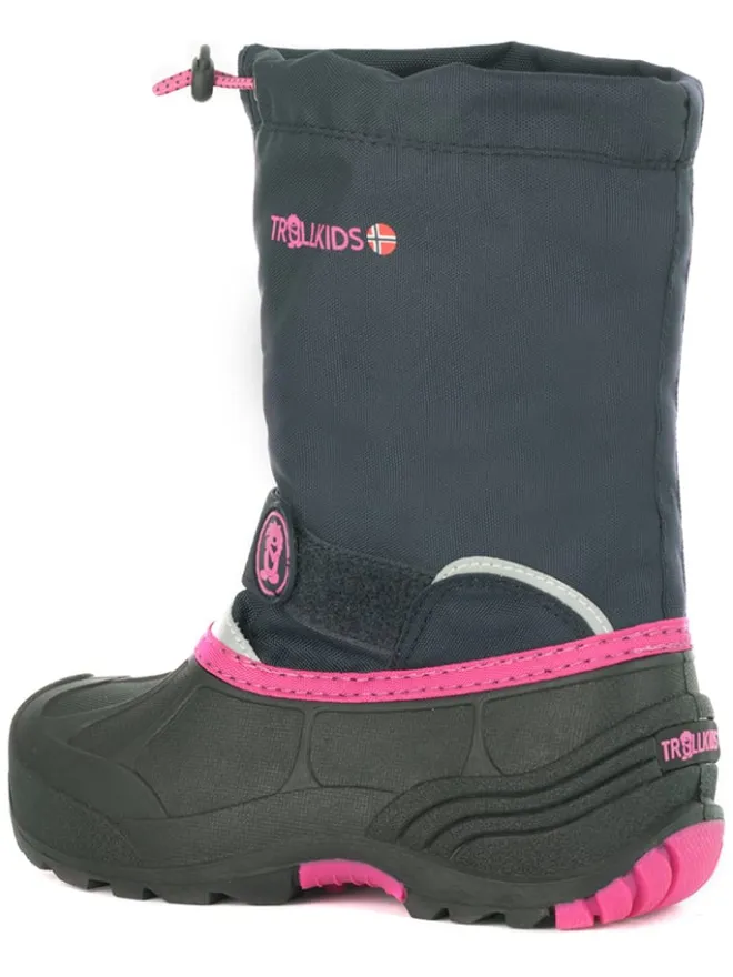 Trollkids Stiefel & Boots·Stiefel^Winterboots "Telemark Winter Boot XT" in Dunkelblau/ Pink