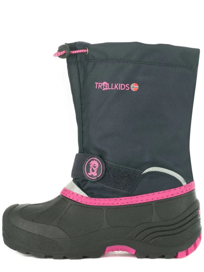 Trollkids Stiefel & Boots·Stiefel^Winterboots "Telemark Winter Boot XT" in Dunkelblau/ Pink