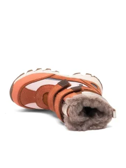 Winterstiefel ''Eddie'' in Hellbraun/ Weiß><noscript><img width=